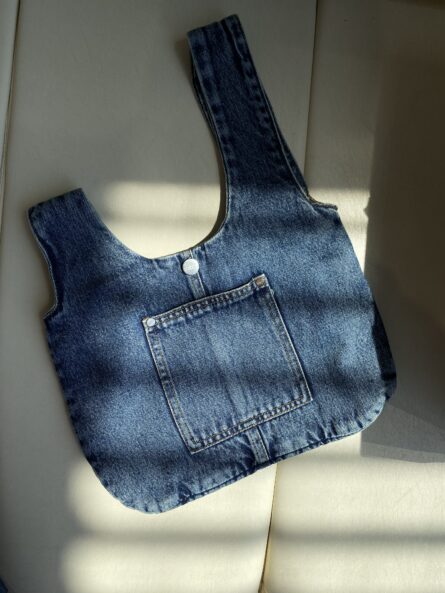 Denim Knot Bag - Image 2