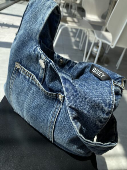 Denim Knot Bag - Image 3