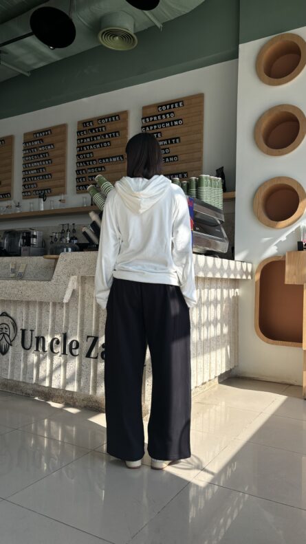 CHARCOAL Wide Sweat Pants - Image 5